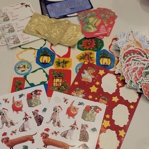 Christmas Gift Tag Sticker Bundle
